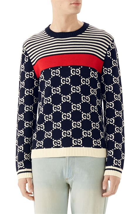 striped gucci sweater|gucci black face sweater.